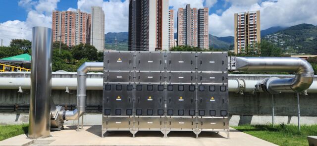 Unsere energieeffizienter Abluftreinigung ist modular und skalierbar.